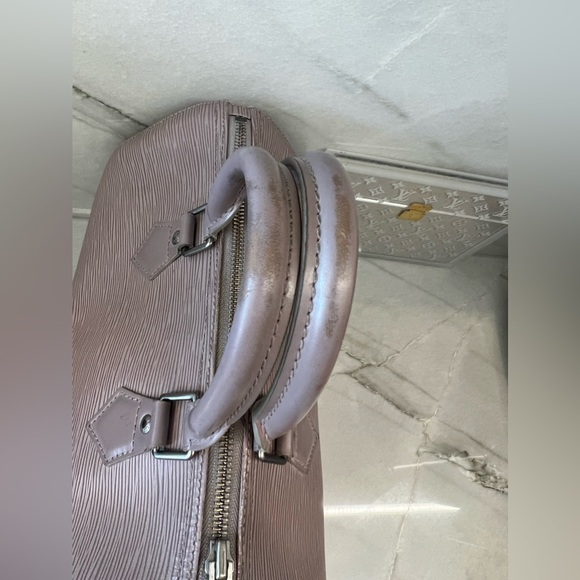 Rare Authentic Louis Vuitton Speedy 25 Lilac Gray Epi Leather - Picture 12 of 17